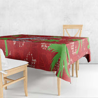 Aloha Hawaii Christmas Tablecloth Mele Kalikimaka Windsurfing Santa Palaka Quilt Motifs - Polynesian Pride