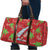 Aloha Hawaii Christmas Travel Bag Mele Kalikimaka Windsurfing Santa Palaka Quilt Motifs - Polynesian Pride