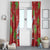 Aloha Hawaii Christmas Window Curtain Mele Kalikimaka Windsurfing Santa Palaka Quilt Motifs - Polynesian Pride