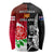 New Zealand And England Rugby Long Sleeve Shirt 2023 World Cup All Black Combine Red Roses LT14 - Polynesian Pride