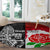 Custom New Zealand And England Rugby Round Carpet 2023 World Cup All Black Combine Red Roses LT14 - Polynesian Pride
