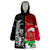 Custom New Zealand And England Rugby Wearable Blanket Hoodie 2023 World Cup All Black Combine Red Roses LT14 One Size Black - Polynesian Pride