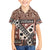 Bula Fiji Family Matching Puletasi Dress and Hawaiian Shirt Unique Masi Tapa Pattern LT14 Son's Shirt Brown - Polynesian Pride