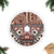 Bula Fiji Tree Skirt Unique Masi Tapa Pattern LT14 Fringed Tree Skirts Brown - Polynesian Pride