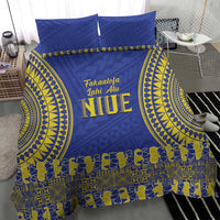Fakaalofa Lahi Atu Niue Bedding Set Siapo Pattern With Puakenikeni