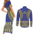 Fakaalofa Lahi Atu Niue Couples Matching Short Sleeve Bodycon Dress and Long Sleeve Button Shirt Siapo Pattern With Puakenikeni