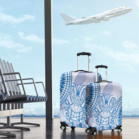 Niue Language Week Luggage Cover The Rock Coconut Crab - Siapo Blue Pastel