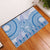Niue Language Week Rubber Doormat The Rock Coconut Crab - Siapo Blue Pastel