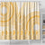 Niue Language Week Shower Curtain The Rock Coconut Crab - Siapo Gold Pastel