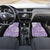 Purple Niue Language Week Car Mats The Rock Coconut Crab - Siapo Pattern
