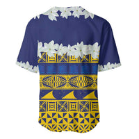 Tokelau Language Week Baseball Jersey Tokelauan Tuluma With Gardenia Thunbergia