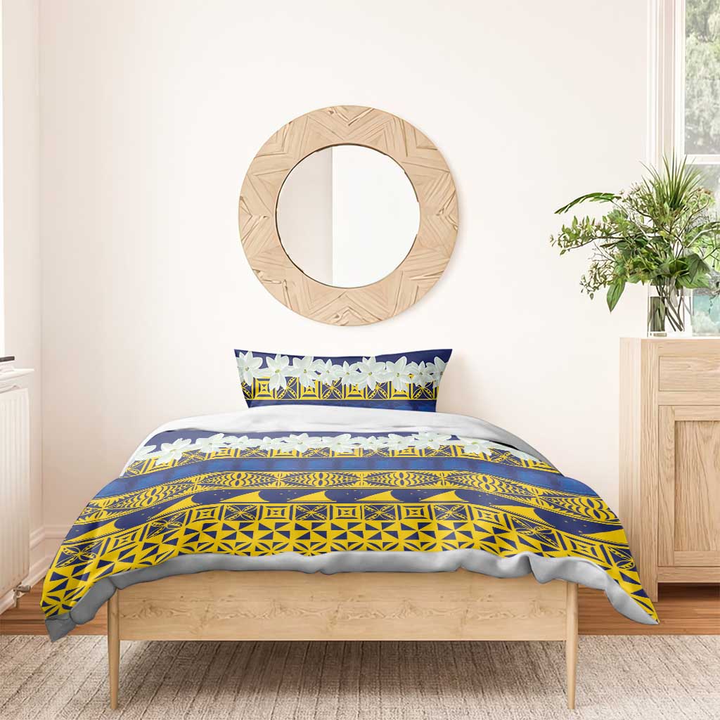 Tokelau Language Week Bedding Set Tokelauan Tuluma With Gardenia Thunbergia