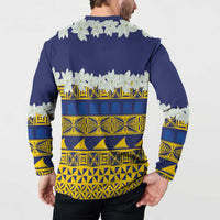 Tokelau Language Week Button Sweatshirt Tokelauan Tuluma With Gardenia Thunbergia