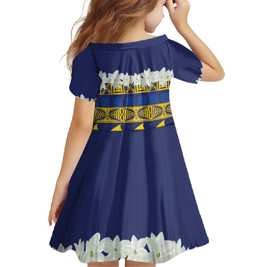 Tokelau Language Week Family Matching Summer Maxi Dress and Hawaiian Shirt Tokelauan Tuluma With Gardenia Thunbergia