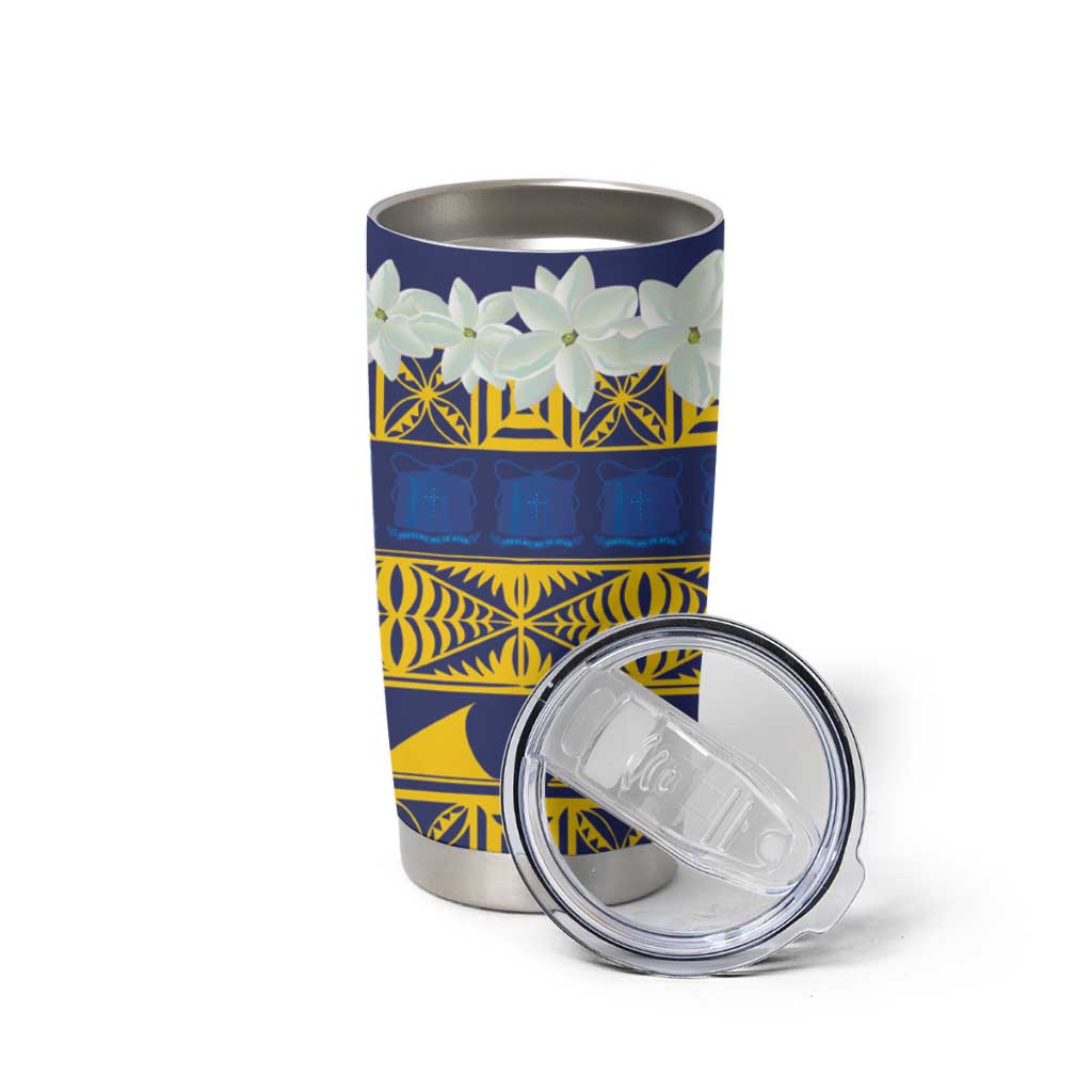 Tokelau Language Week Tumbler Cup Tokelauan Tuluma With Gardenia Thunbergia