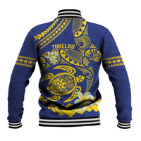 Te Vaiaho o te Gagana Tokelau Baseball Jacket Polynesian Turtle - Malo Ni!