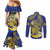 Te Vaiaho o te Gagana Tokelau Couples Matching Mermaid Dress and Long Sleeve Button Shirt Polynesian Turtle - Malo Ni!