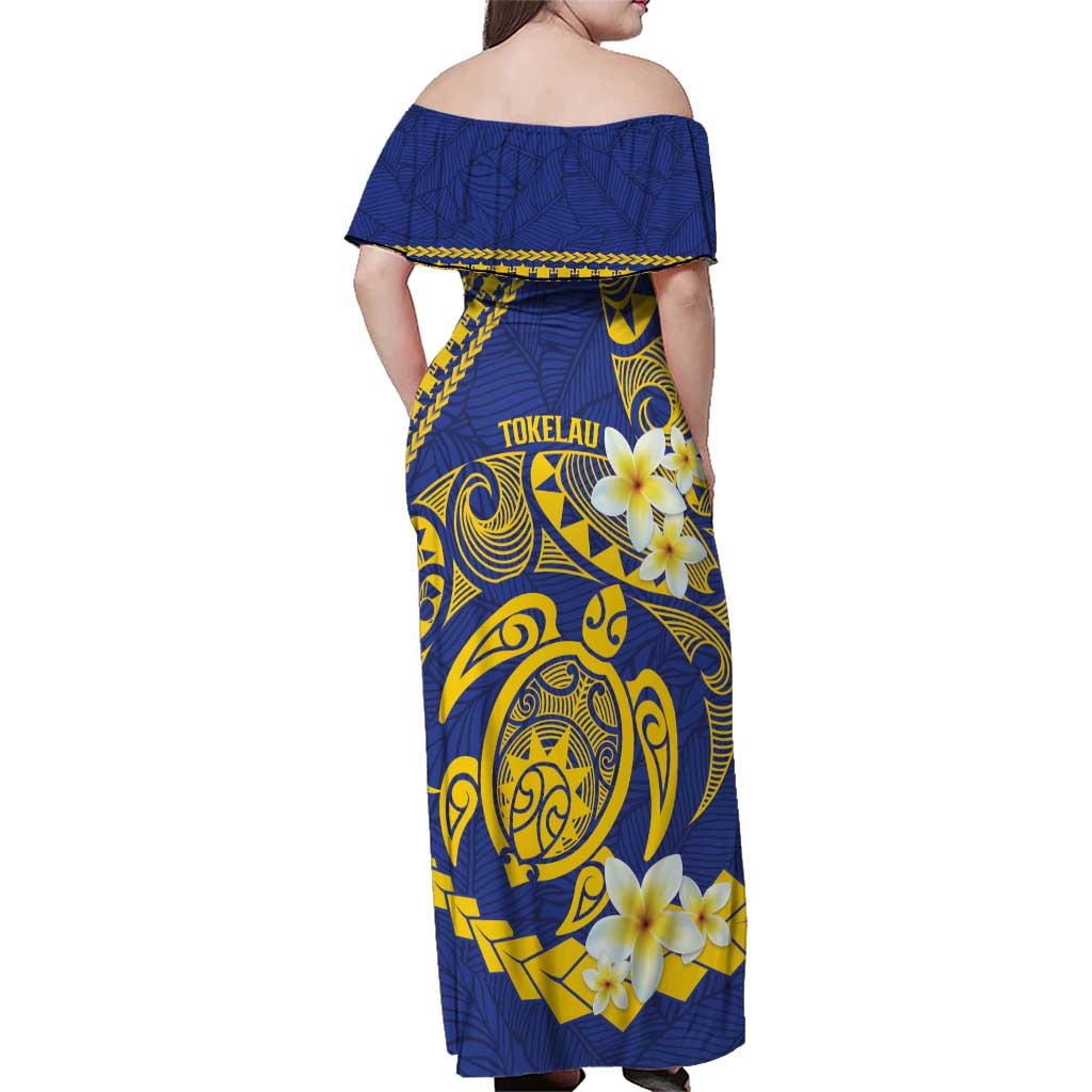Te Vaiaho o te Gagana Tokelau Family Matching Off Shoulder Maxi Dress and Hawaiian Shirt Polynesian Turtle - Malo Ni!