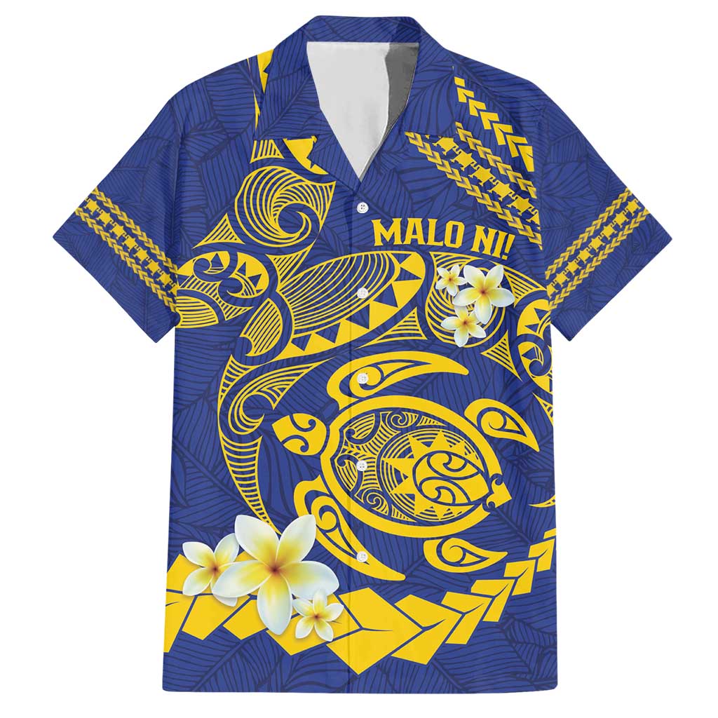 Te Vaiaho o te Gagana Tokelau Hawaiian Shirt Polynesian Turtle - Malo Ni! LT14 Blue - Polynesian Pride