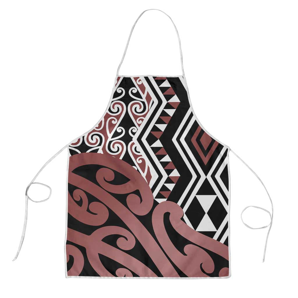New Zealand Apron Aotearoa Kowhaiwhai Mix Taniko Art - Polynesian Pride