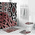New Zealand Bathroom Set Aotearoa Kowhaiwhai Mix Taniko Art - Polynesian Pride
