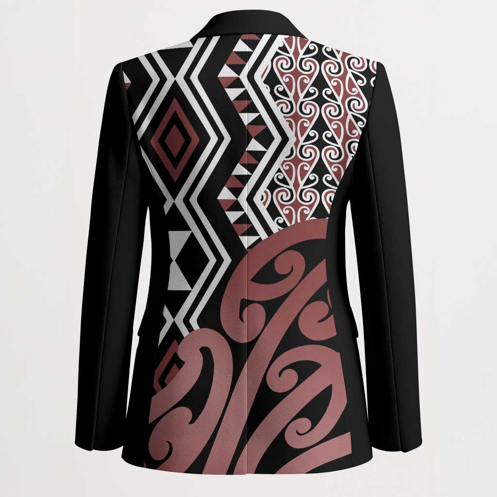 New Zealand Blazer Aotearoa Kowhaiwhai Mix Taniko Art - Polynesian Pride