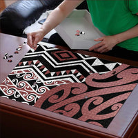 New Zealand Puzzle Aotearoa Kowhaiwhai Mix Taniko Art - Polynesian Pride
