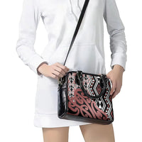 New Zealand Shoulder Handbag Aotearoa Kowhaiwhai Mix Taniko Art LT14 - Polynesian Pride