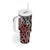 New Zealand Tumbler With Handle Aotearoa Kowhaiwhai Mix Taniko Art - Brown