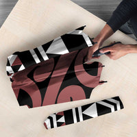 New Zealand Umbrella Aotearoa Kowhaiwhai Mix Taniko Art - Polynesian Pride