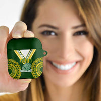 Avaiki Cook Islands Rugby AirPods Case Kuki Airani Tatau Green - Polynesian Pride