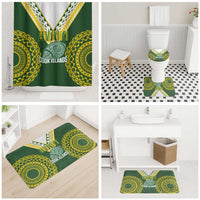 Avaiki Cook Islands Rugby Bathroom Set Kuki Airani Tatau Green - Polynesian Pride