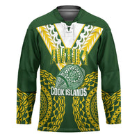 Custom Avaiki Cook Islands Rugby Hockey Jersey Kuki Airani Tatau Green - Polynesian Pride