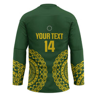 Custom Avaiki Cook Islands Rugby Hockey Jersey Kuki Airani Tatau Green - Polynesian Pride