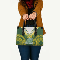 Avaiki Cook Islands Rugby Leather Bag Kuki Airani Tatau Green - Polynesian Pride