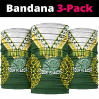 Avaiki Cook Islands Rugby Neck Gaiter Kuki Airani Tatau Green - Polynesian Pride