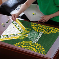 Avaiki Cook Islands Rugby Puzzle Kuki Airani Tatau Green - Polynesian Pride