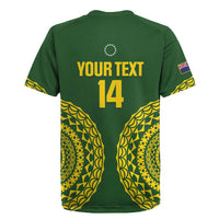 Custom Avaiki Cook Islands Rugby Rugby Jersey Kuki Airani Tatau Green - Polynesian Pride