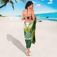 Avaiki Cook Islands Rugby Sarong Kuki Airani Tatau Green - Polynesian Pride