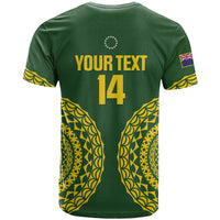 Custom Avaiki Cook Islands Rugby T Shirt Kuki Airani Tatau Green - Polynesian Pride
