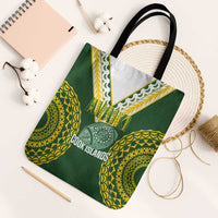 Avaiki Cook Islands Rugby Tote Bag Kuki Airani Tatau Green - Polynesian Pride