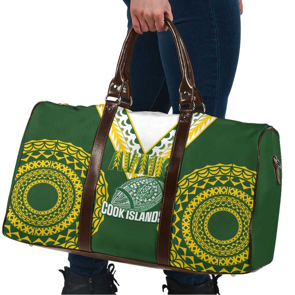 Avaiki Cook Islands Rugby Travel Bag Kuki Airani Tatau Green - Polynesian Pride
