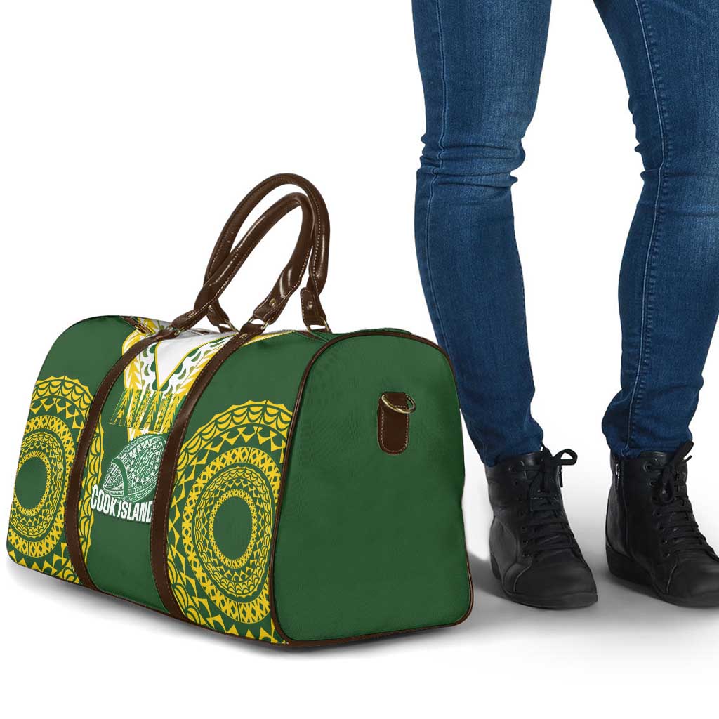 Avaiki Cook Islands Rugby Travel Bag Kuki Airani Tatau Green - Polynesian Pride