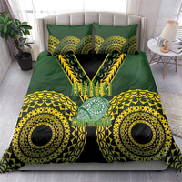 Avaiki Cook Islands Rugby Bedding Set Kuki Airani Tatau Black - Polynesian Pride