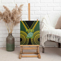 Avaiki Cook Islands Rugby Canvas Wall Art Kuki Airani Tatau Black - Polynesian Pride