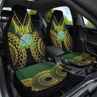 Avaiki Cook Islands Rugby Car Seat Cover Kuki Airani Tatau Black LT14 One Size Black - Polynesian Pride