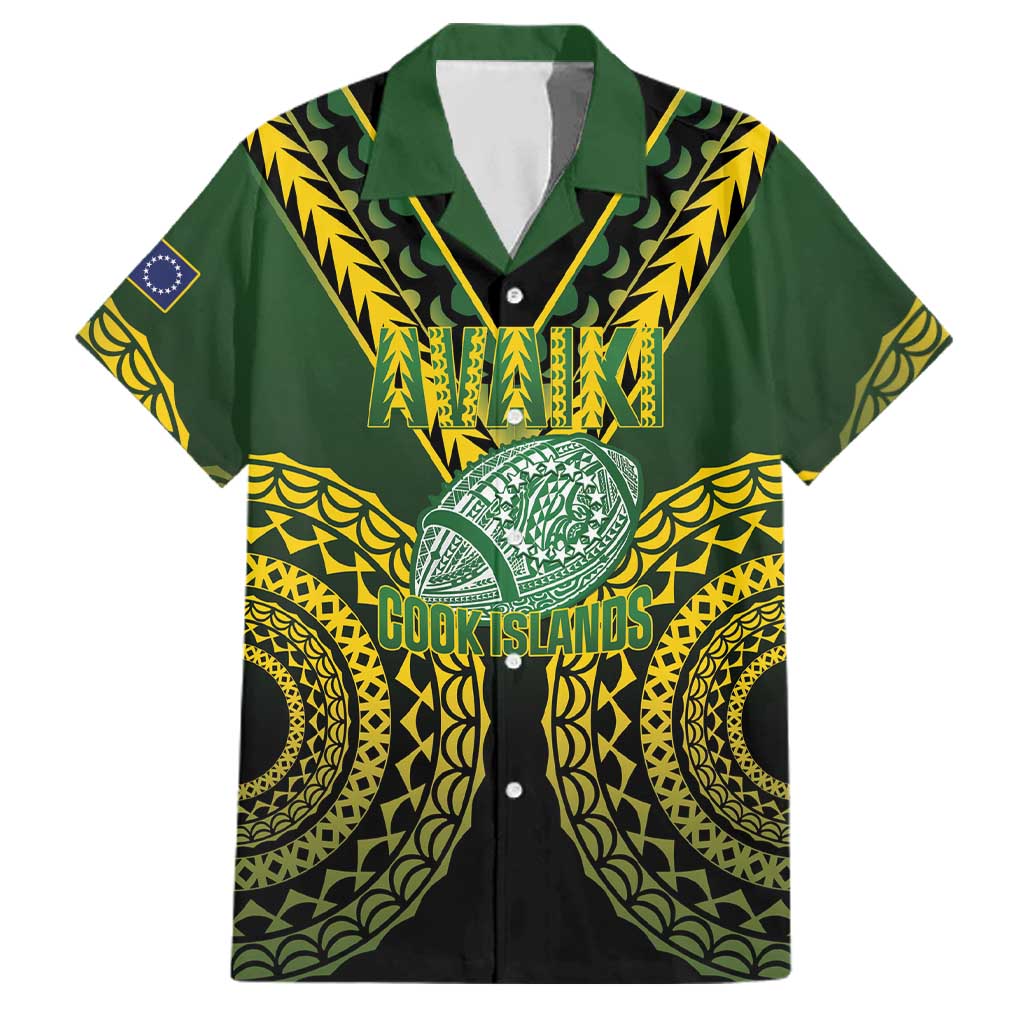 Custom Avaiki Cook Islands Rugby Family Matching Mermaid Dress and Hawaiian Shirt Kuki Airani Tatau Black - Polynesian Pride