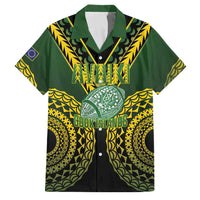 Custom Avaiki Cook Islands Rugby Family Matching Mermaid Dress and Hawaiian Shirt Kuki Airani Tatau Black - Polynesian Pride
