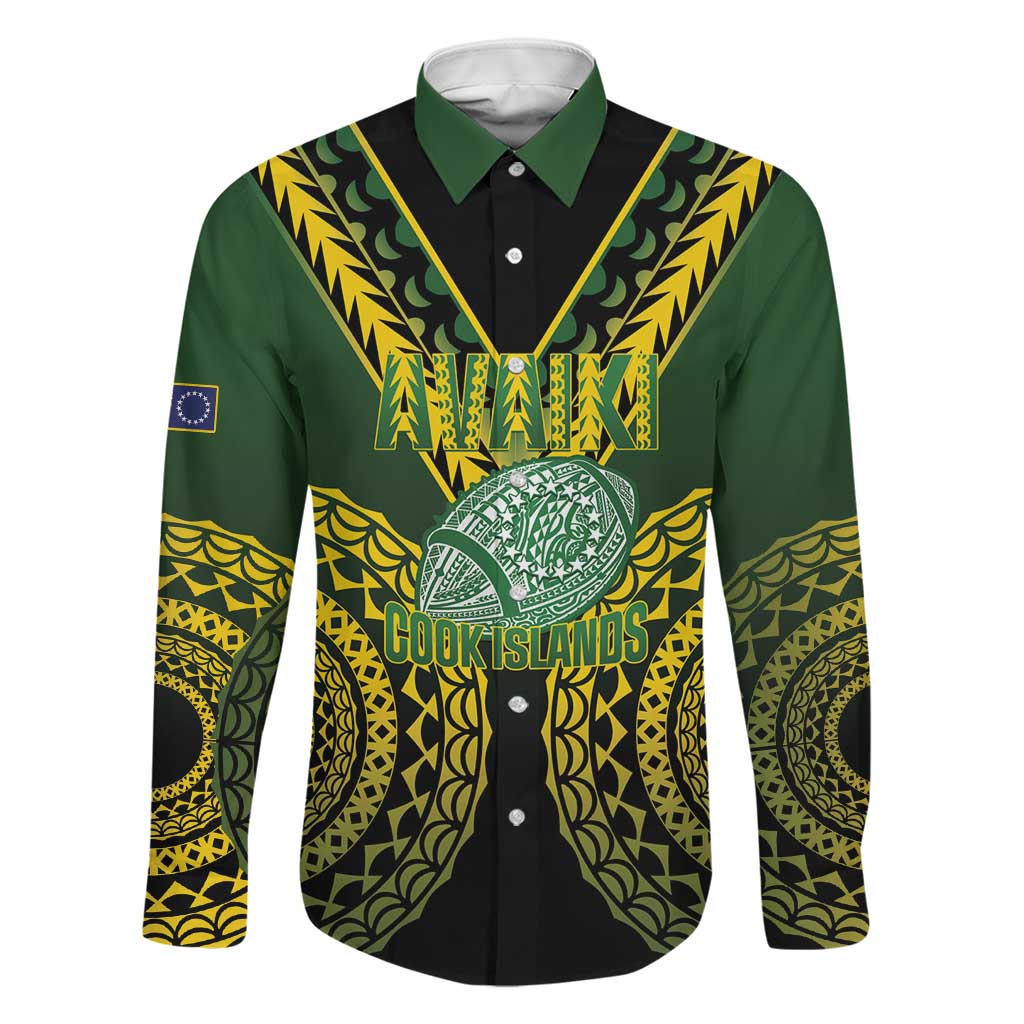 Custom Avaiki Cook Islands Rugby Family Matching Mermaid Dress and Hawaiian Shirt Kuki Airani Tatau Black - Polynesian Pride