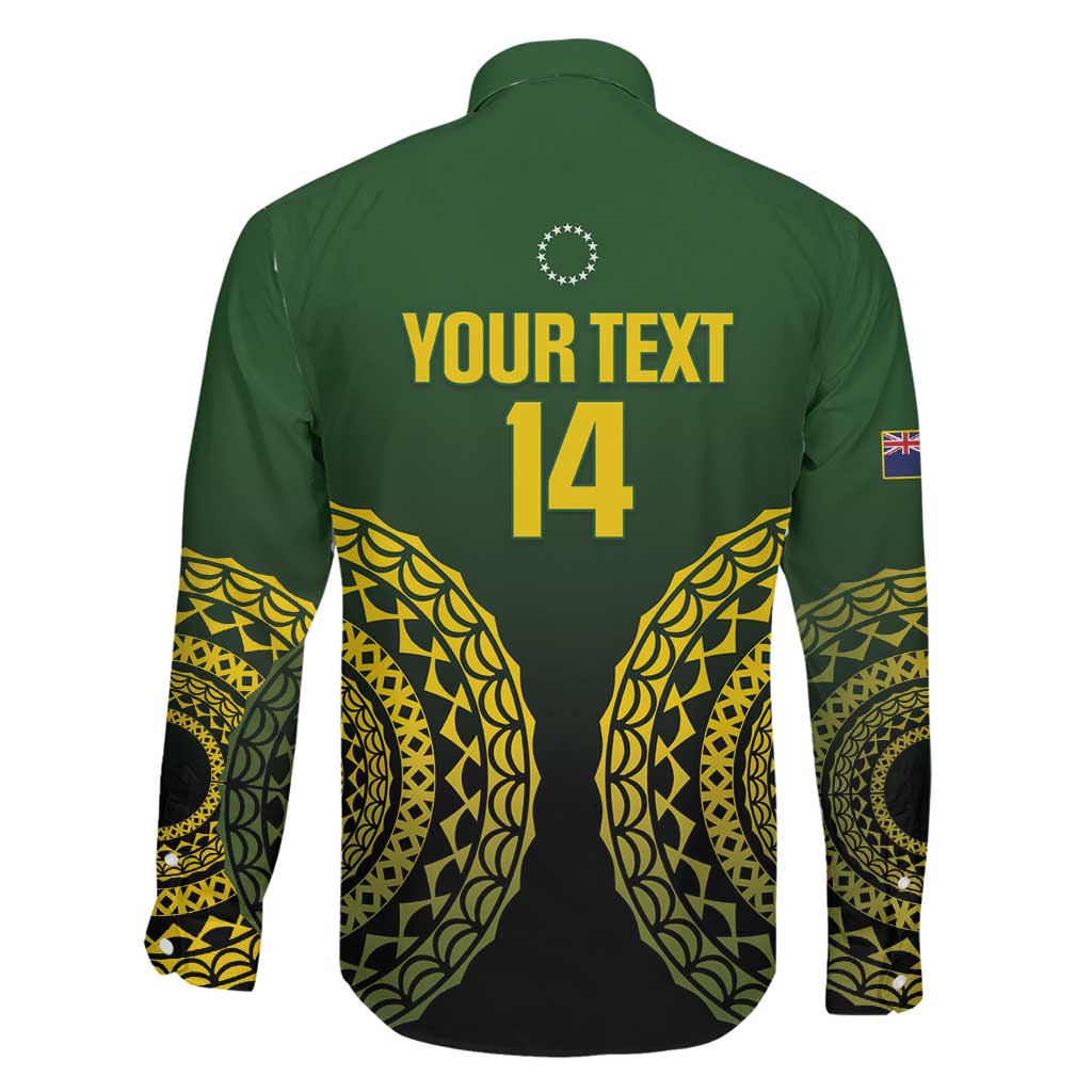 Custom Avaiki Cook Islands Rugby Family Matching Mermaid Dress and Hawaiian Shirt Kuki Airani Tatau Black - Polynesian Pride